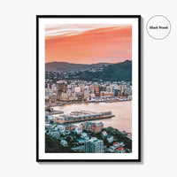 Wellington Fine Art Photo Print, Mount Victoria, New Zealand, Harbour, Wall Decor, Poster