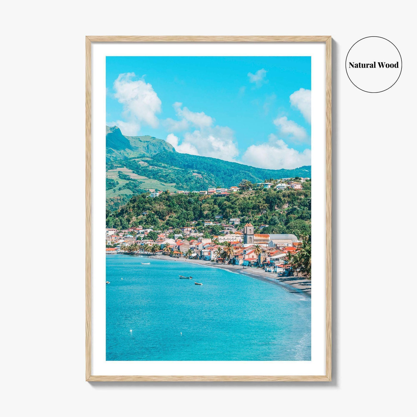Martinique Fine Art Photo Print, Saint-Pierre, Mount Pelée Volcano, Caribbean Wall Decor