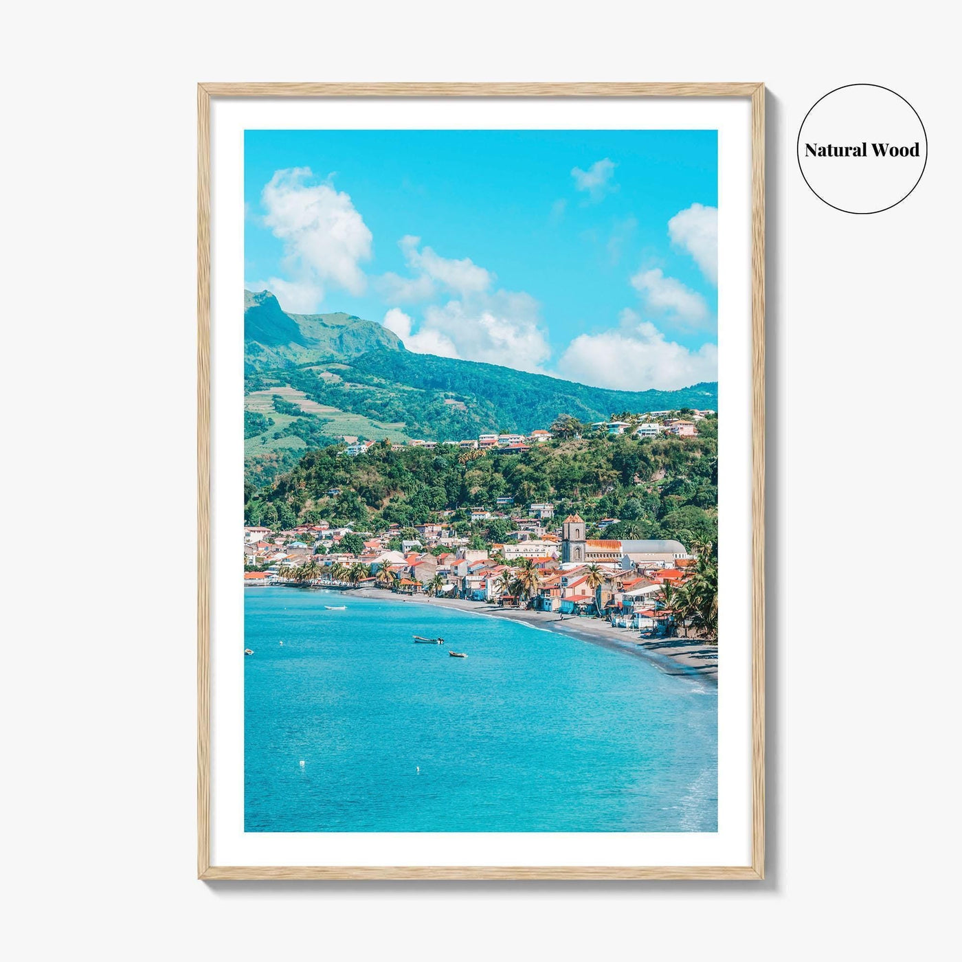 Martinique Fine Art Photo Print, Saint-Pierre, Mount Pelée Volcano, Caribbean Wall Decor