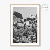 Kabul Black and White Fine Art Photo Print, Afghanistan City Wall Decor Poster