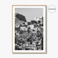 Kabul Black and White Fine Art Photo Print, Afghanistan City Wall Decor Poster