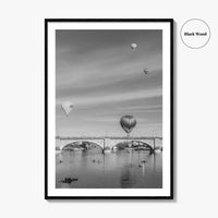 Lake Havasu City Black and White Fine Art Photo Print, London Bridge Arizona Poster