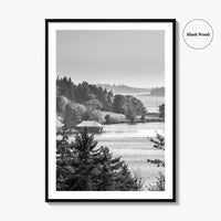 Acadia National Park Black and White Fine Art Photo Print, Bar Harbor Maine Poster