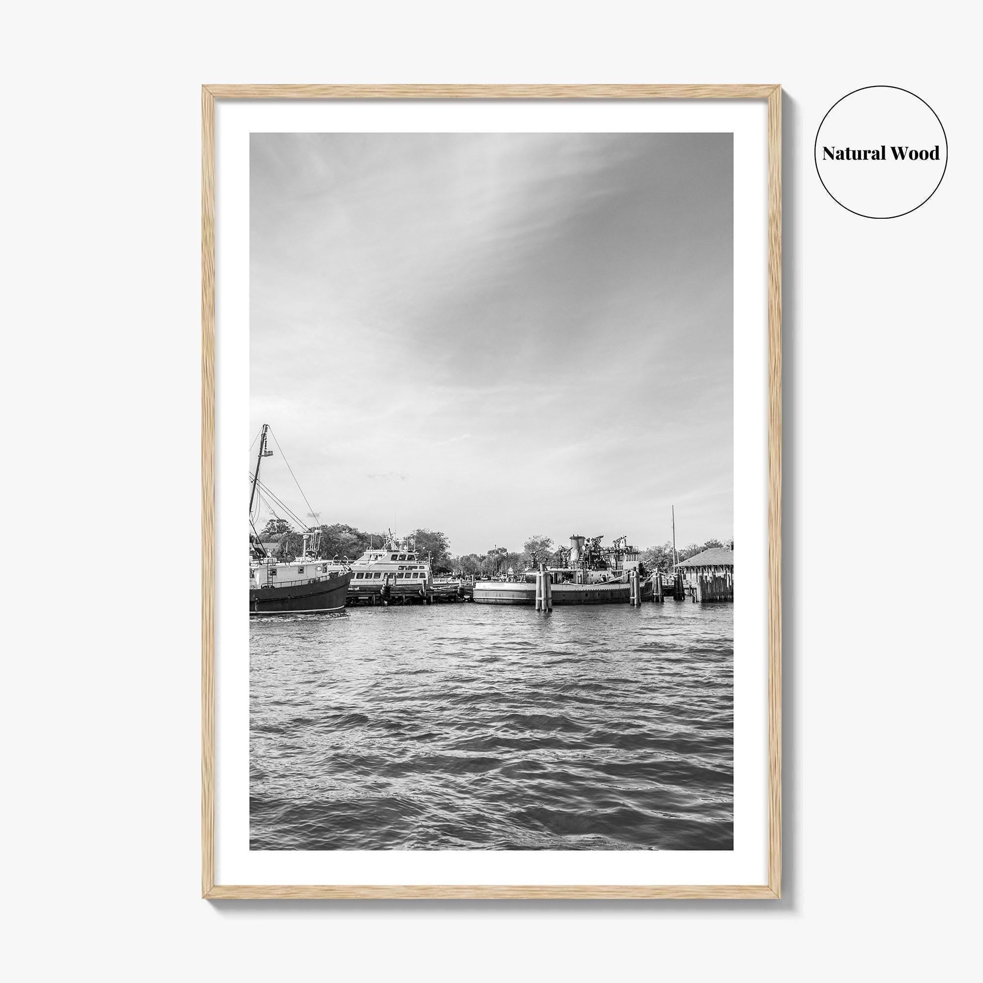 Greenport Black and White Fine Art Photo Print, Long Island New York NY Poster