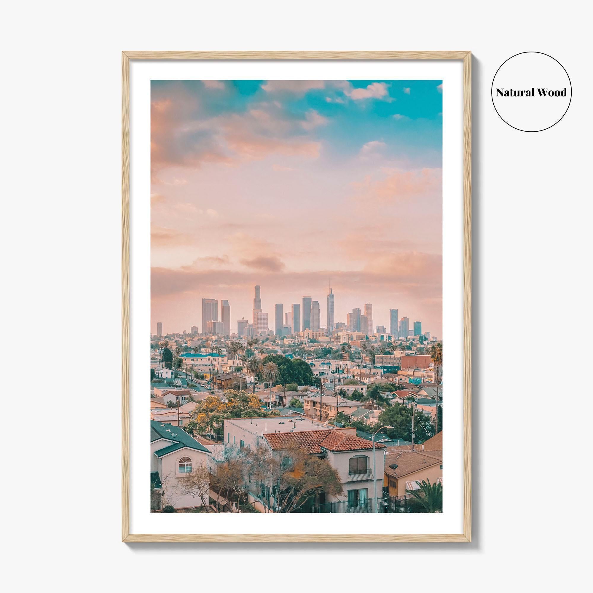 Los Angeles Skyline Fine Art Photo Print, Wall Poster, LA, California, USA