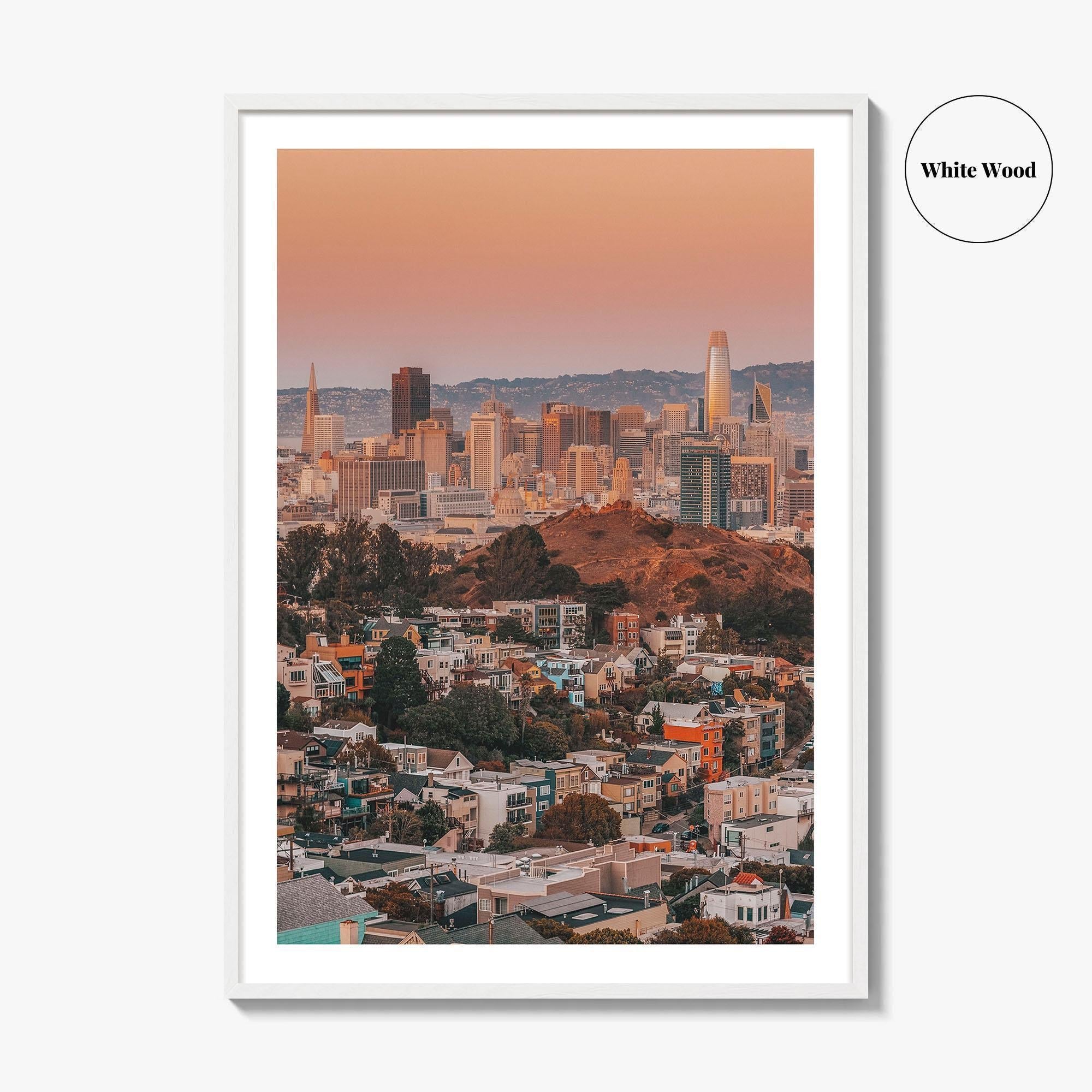 San Francisco Skyline Fine Art Photo Print, California, USA, Wall Decor, Poster