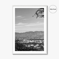 San Fernando Valley Black and White Fine Art Photo Print, Los Angeles Poster