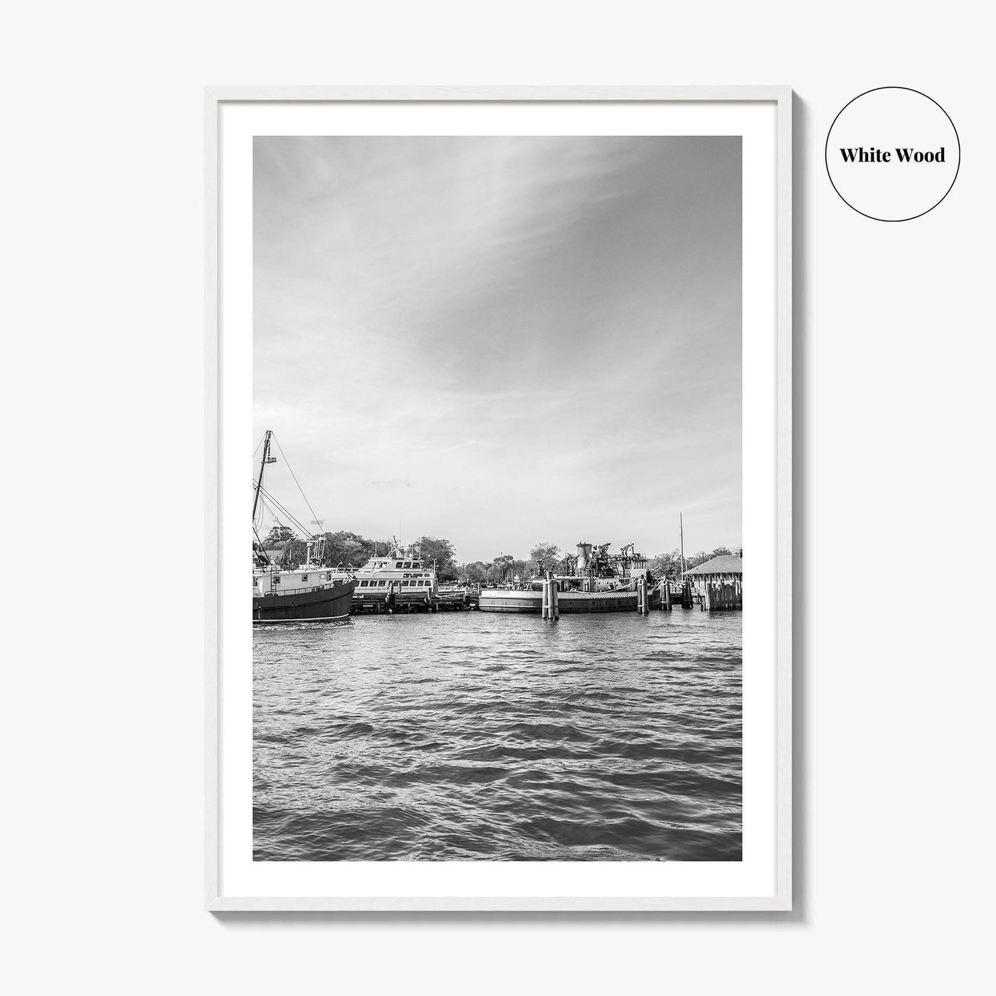 Greenport Black and White Fine Art Photo Print, Long Island New York NY Poster
