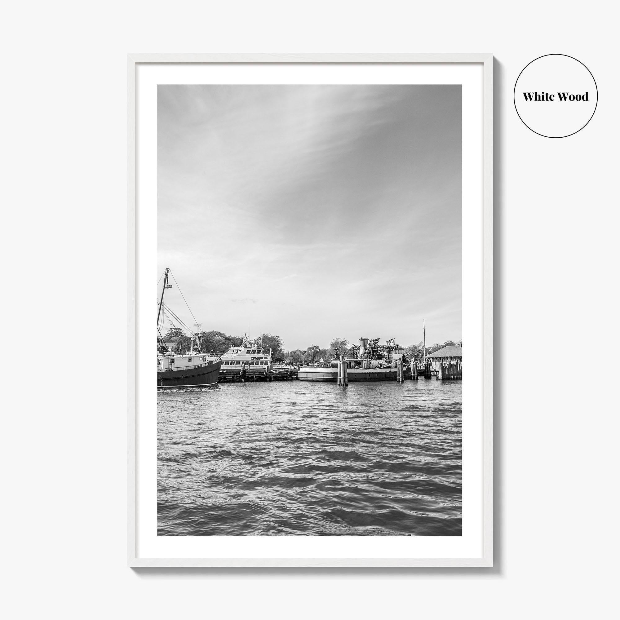 Greenport Black and White Fine Art Photo Print, Long Island New York NY Poster