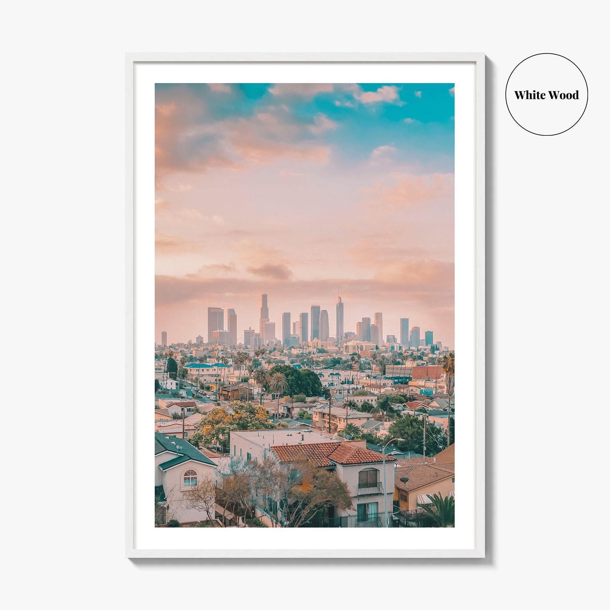 Los Angeles Skyline Fine Art Photo Print, Wall Poster, LA, California, USA