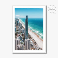 Gold Coast Skyline Fine Art Photo Print, Surfers Paradise, Queensland Australia Wall Poster