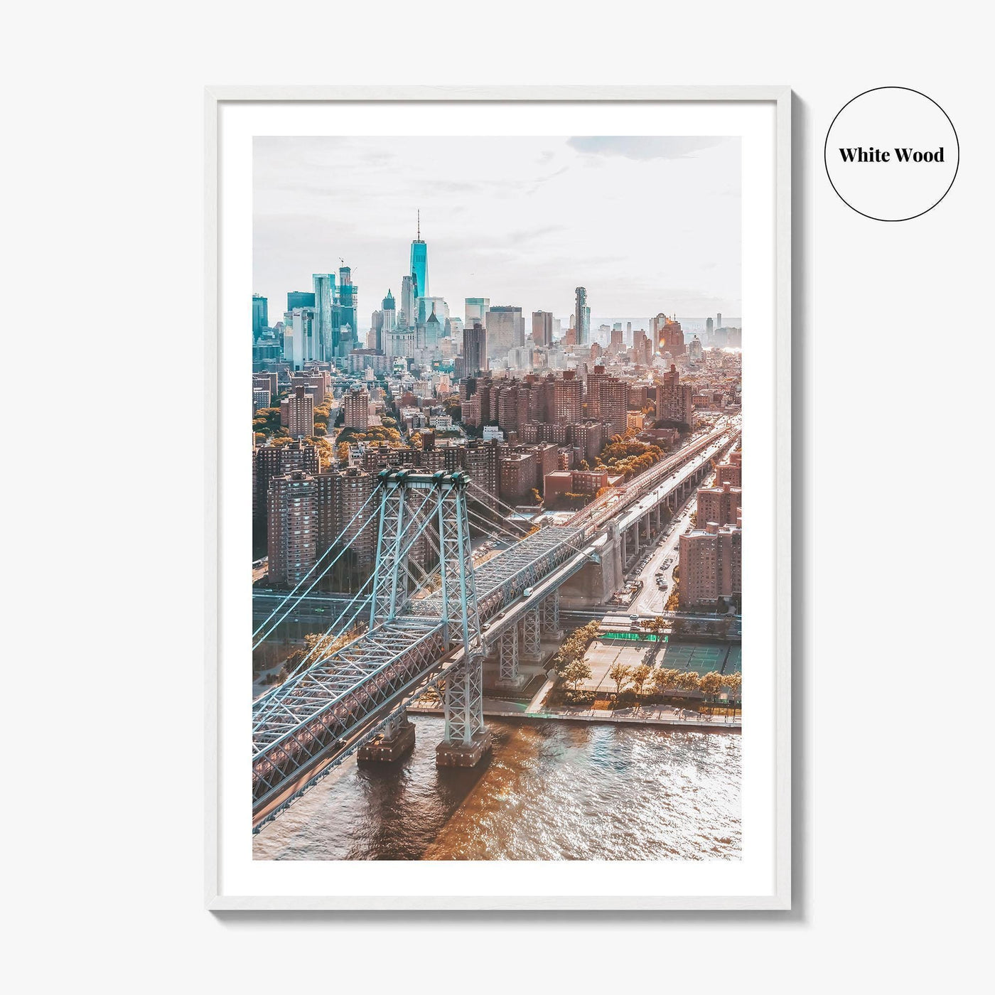 Williamsburg Bridge New York Fine Art Photo Print, Brooklyn, East River, Manhattan, NYC