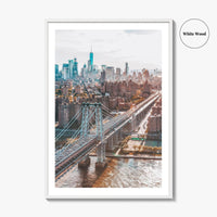 Williamsburg Bridge New York Fine Art Photo Print, Brooklyn, East River, Manhattan, NYC