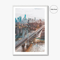 Williamsburg Bridge New York Fine Art Photo Print, Brooklyn, East River, Manhattan, NYC