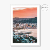 Wellington Fine Art Photo Print, Mount Victoria, New Zealand, Harbour, Wall Decor, Poster