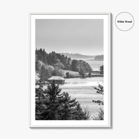 Acadia National Park Black and White Fine Art Photo Print, Bar Harbor Maine Poster