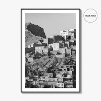 Kabul Black and White Fine Art Photo Print, Afghanistan City Wall Decor Poster