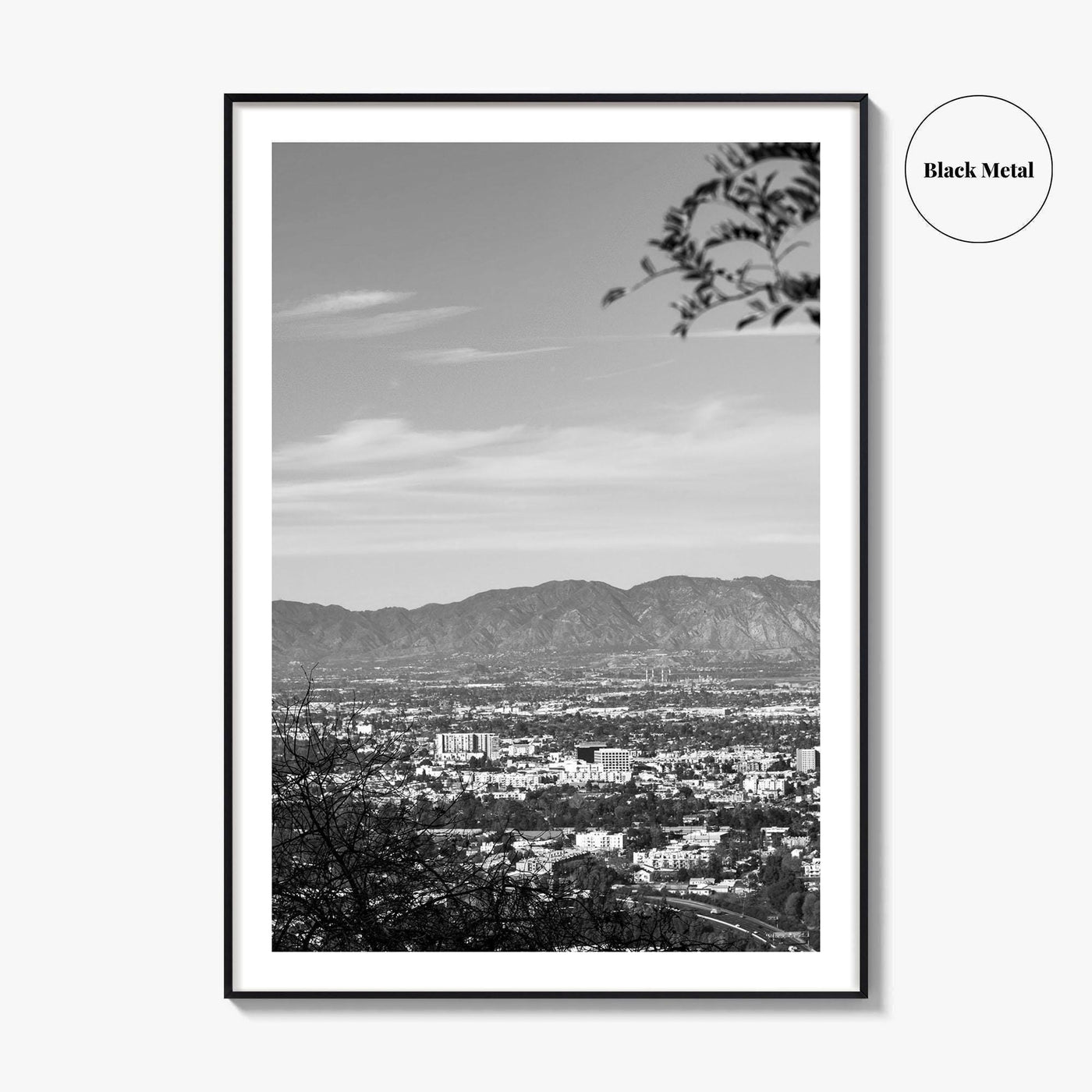 San Fernando Valley Black and White Fine Art Photo Print, Los Angeles Poster