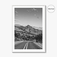 Davis Mountains Black and White Fine Art Photo Print, Fort Davis Texas Panoramic