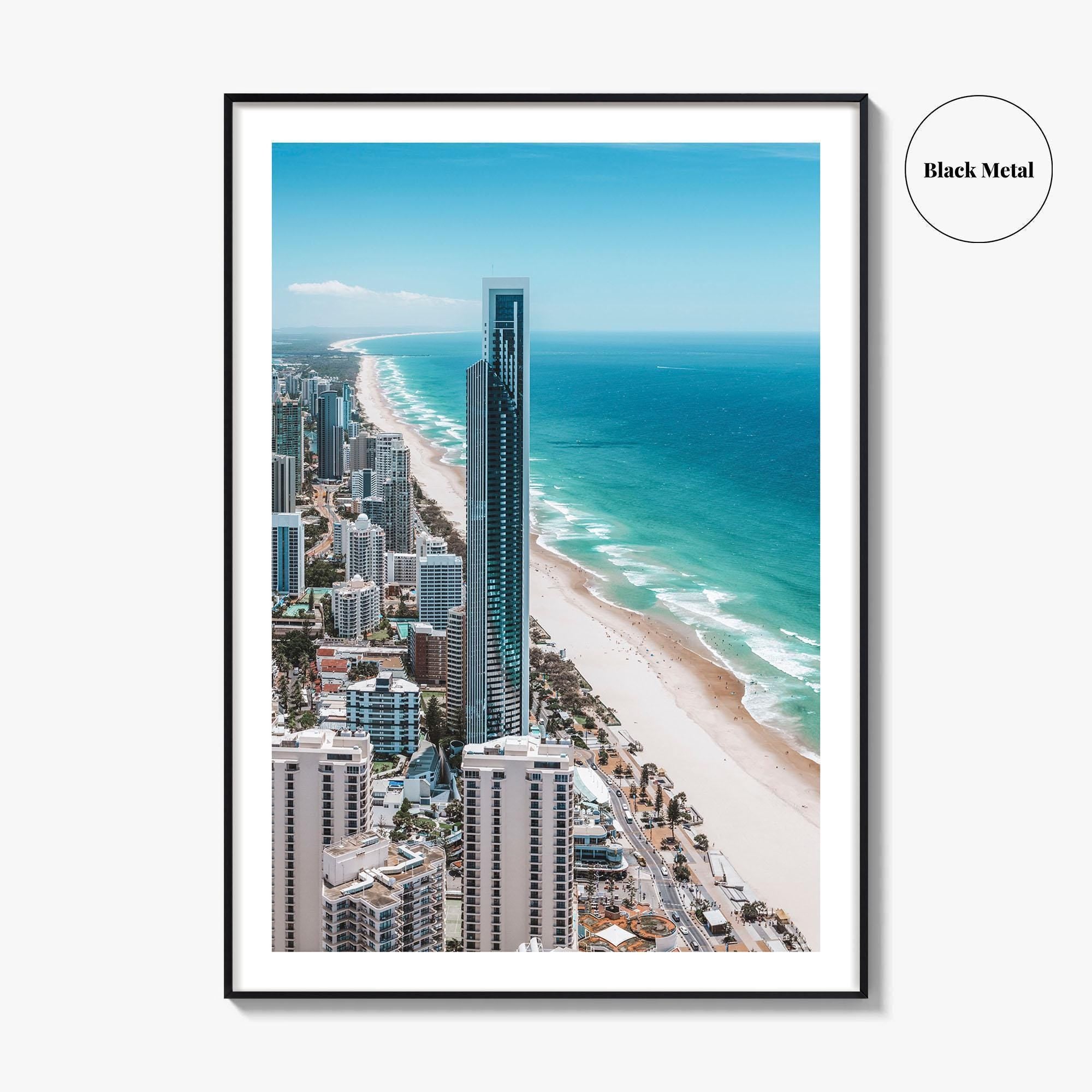 Gold Coast Skyline Fine Art Photo Print, Surfers Paradise, Queensland Australia Wall Poster