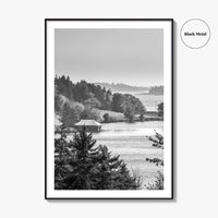 Acadia National Park Black and White Fine Art Photo Print, Bar Harbor Maine Poster
