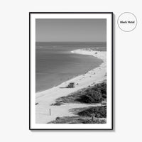 Siesta Key Black and White Fine Art Photo Print, Lido Beach, Sarasota Florida USA