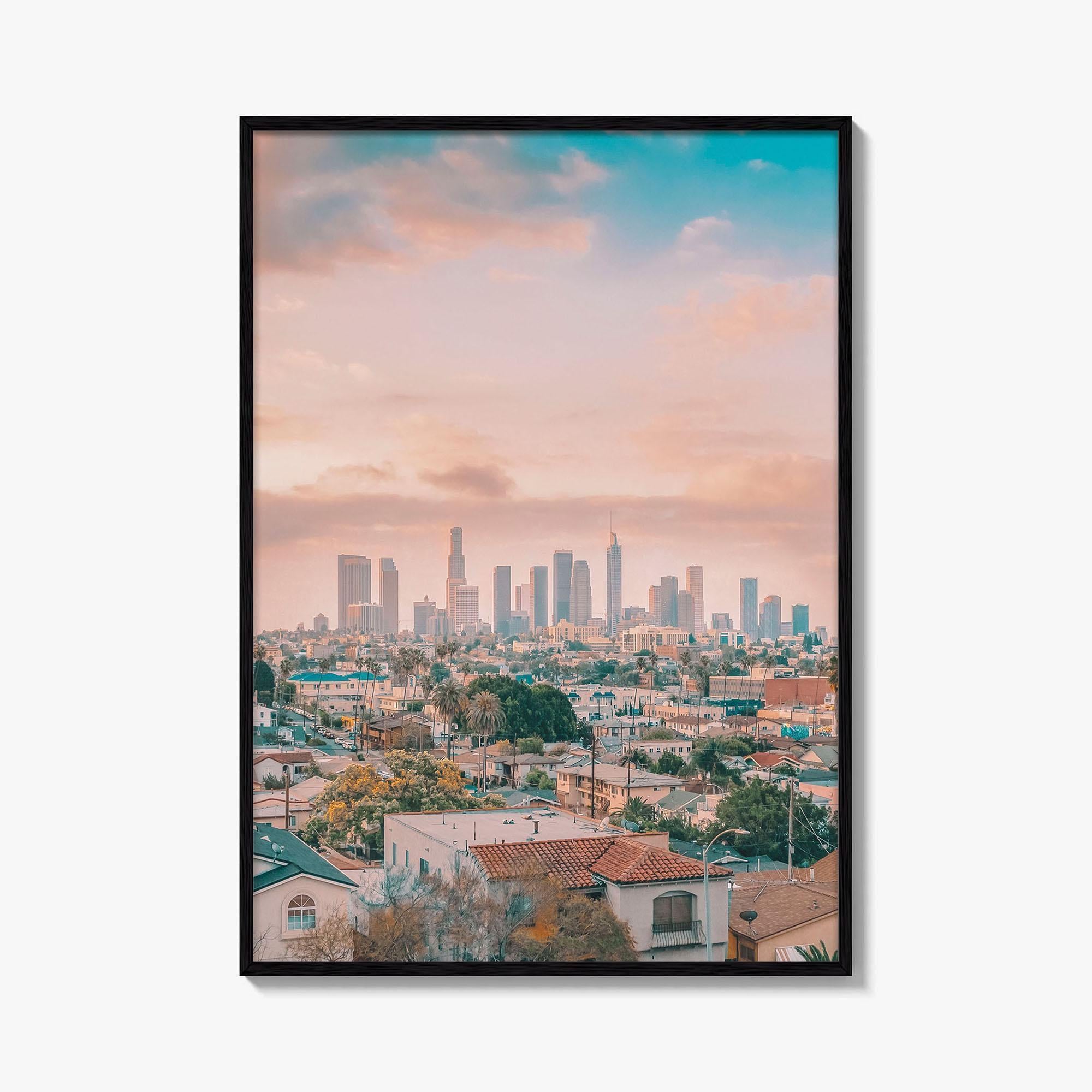 Los Angeles Skyline Fine Art Photo Print, Wall Poster, LA, California, USA