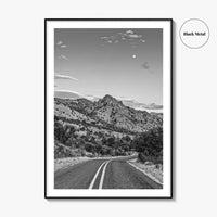 Davis Mountains Black and White Fine Art Photo Print, Fort Davis Texas Panoramic
