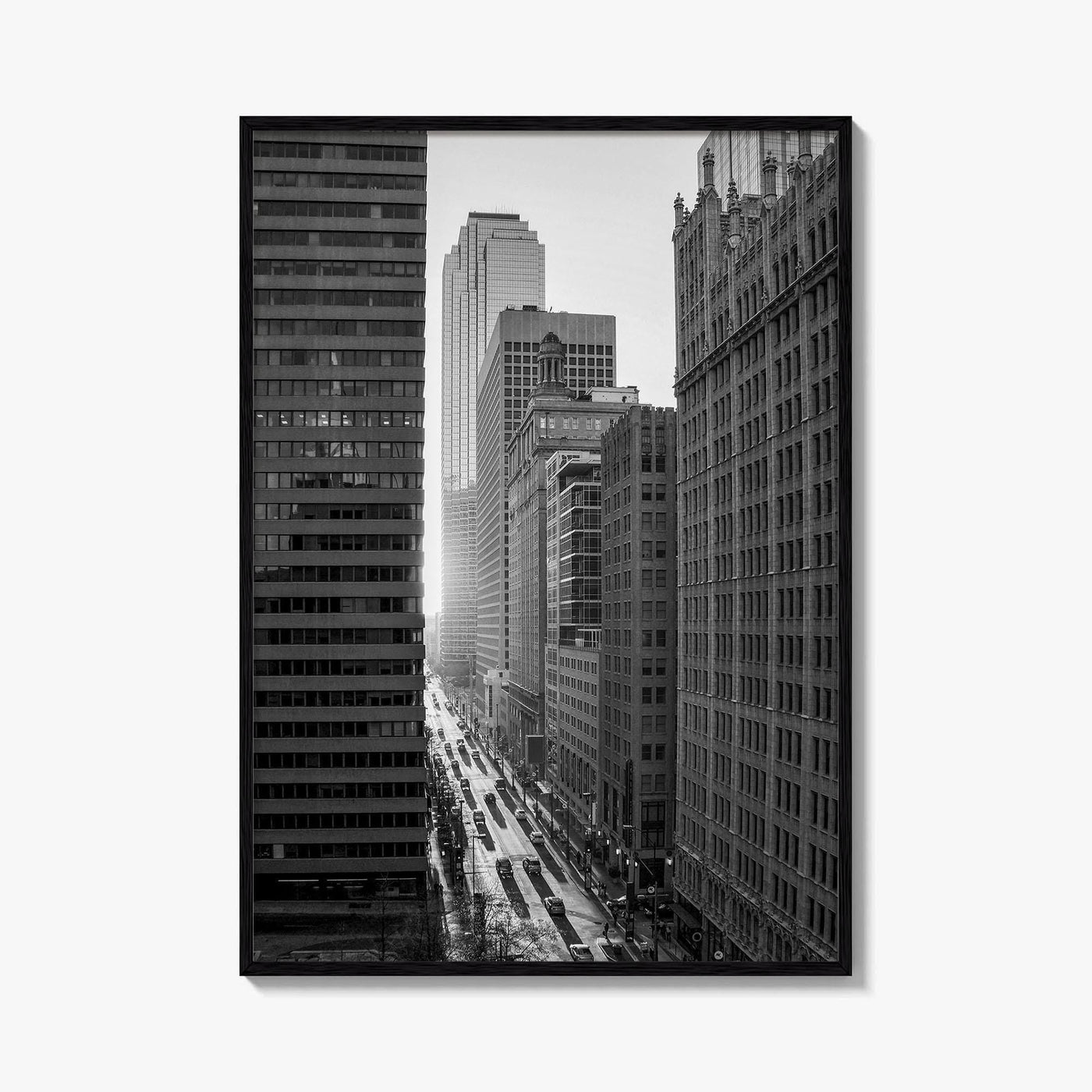 Dallas Skyline Black and White Fine Art Photo Print, Downtown Texas USA Poster