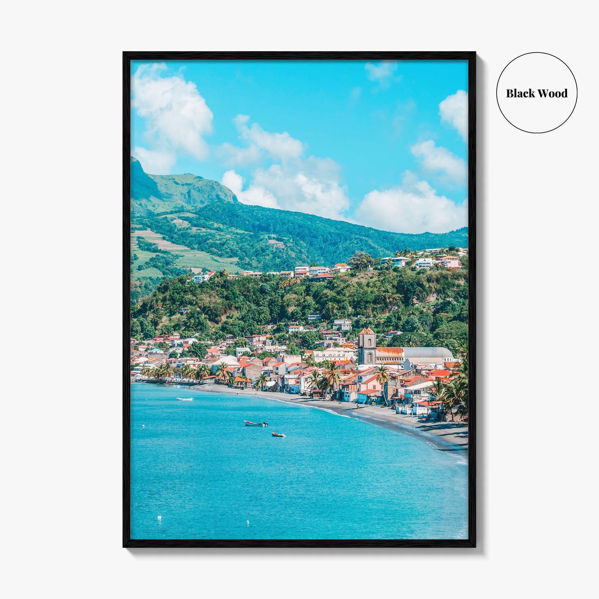 Martinique Fine Art Photo Print, Saint-Pierre, Mount Pelée Volcano, Caribbean Wall Decor