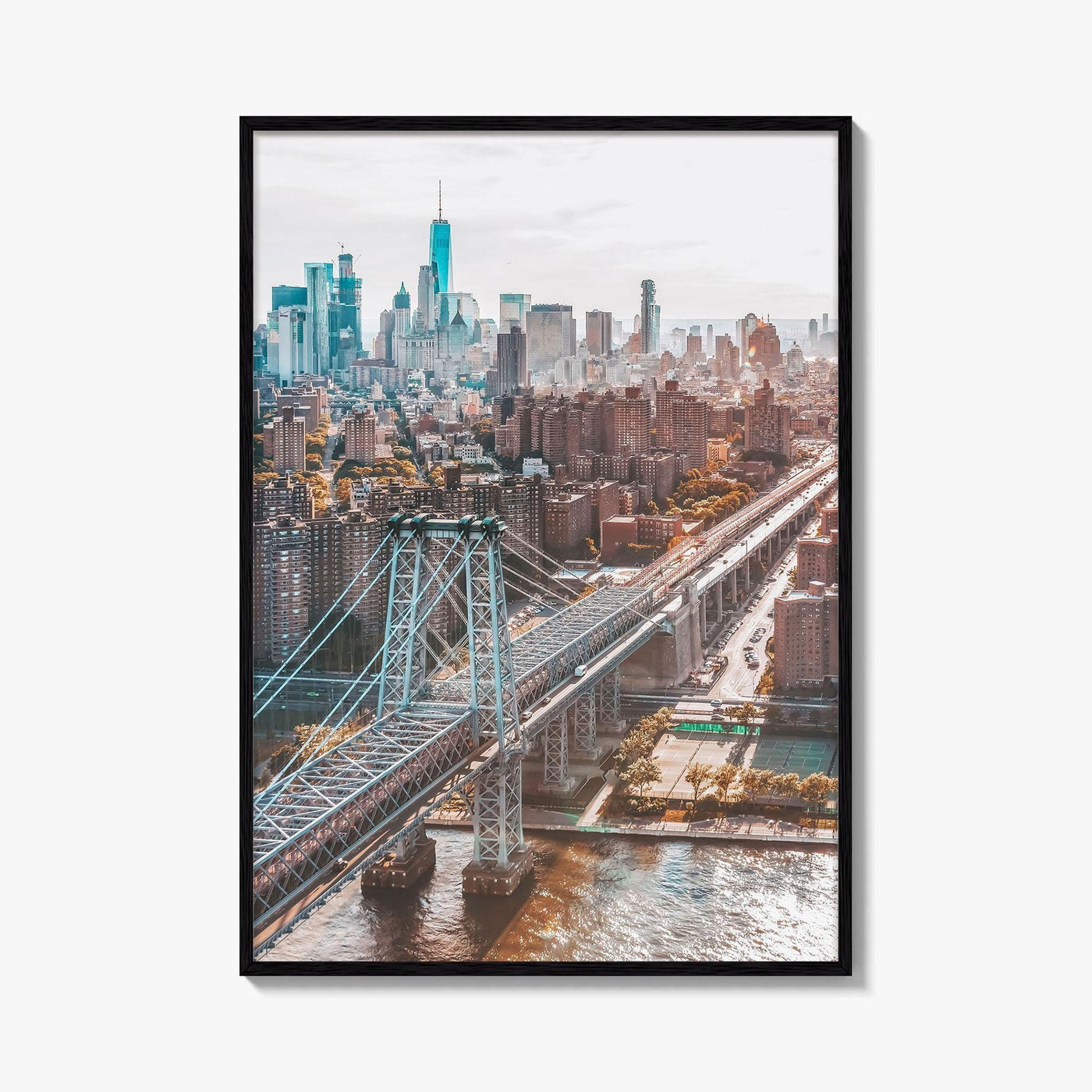Williamsburg Bridge New York Fine Art Photo Print, Brooklyn, East River, Manhattan, NYC