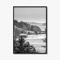 Acadia National Park Black and White Fine Art Photo Print, Bar Harbor Maine Poster