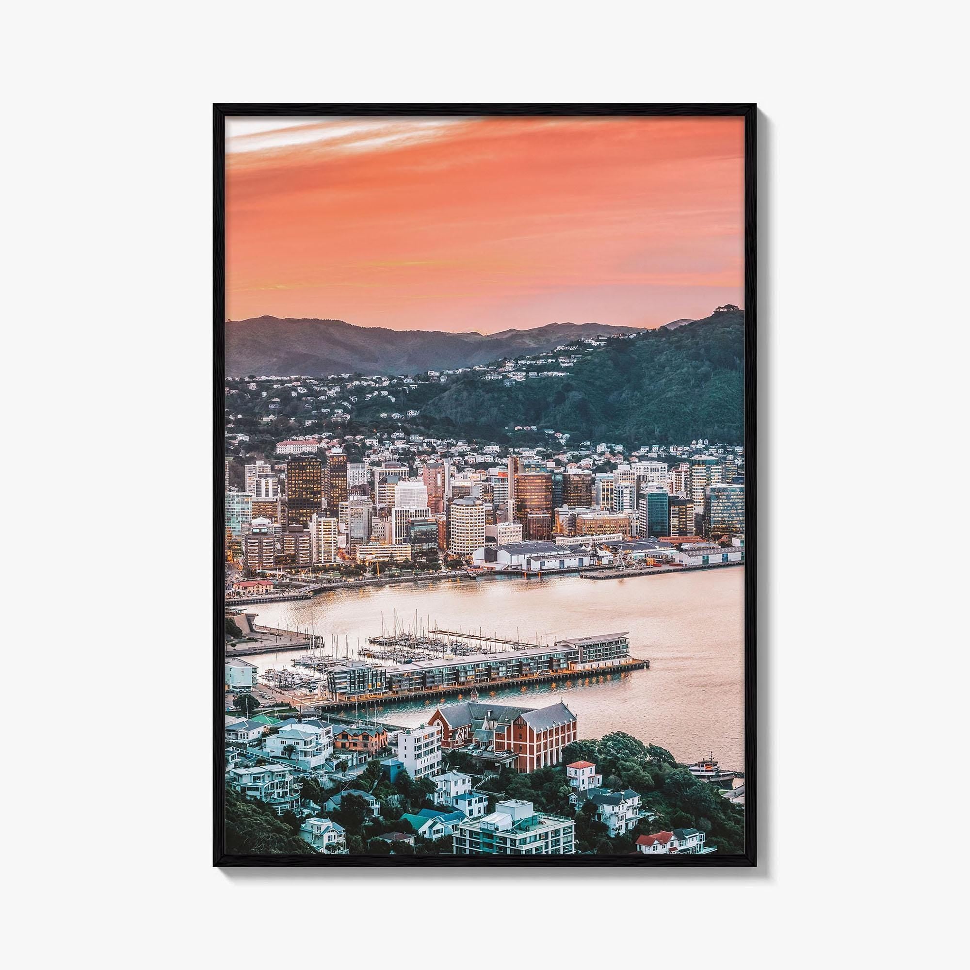 Wellington Fine Art Photo Print, Mount Victoria, New Zealand, Harbour, Wall Decor, Poster
