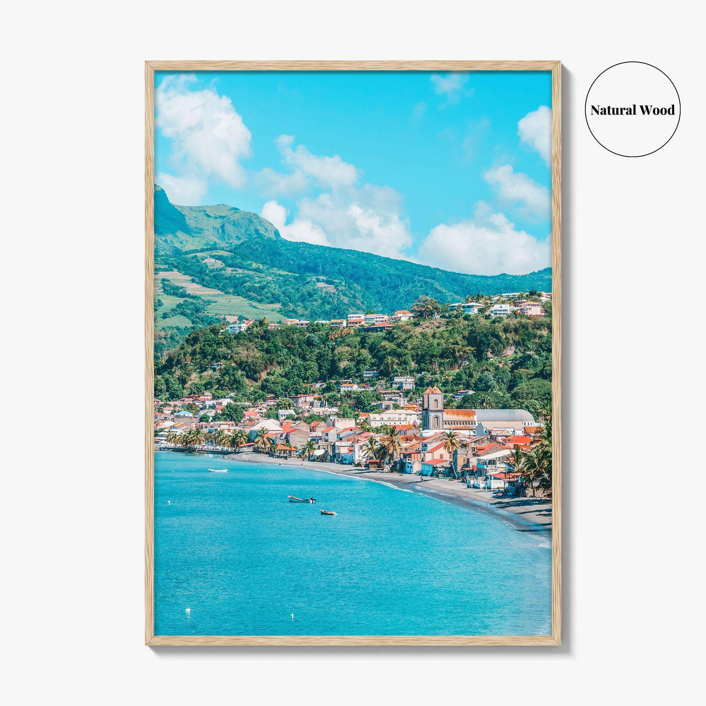 Martinique Fine Art Photo Print, Saint-Pierre, Mount Pelée Volcano, Caribbean Wall Decor