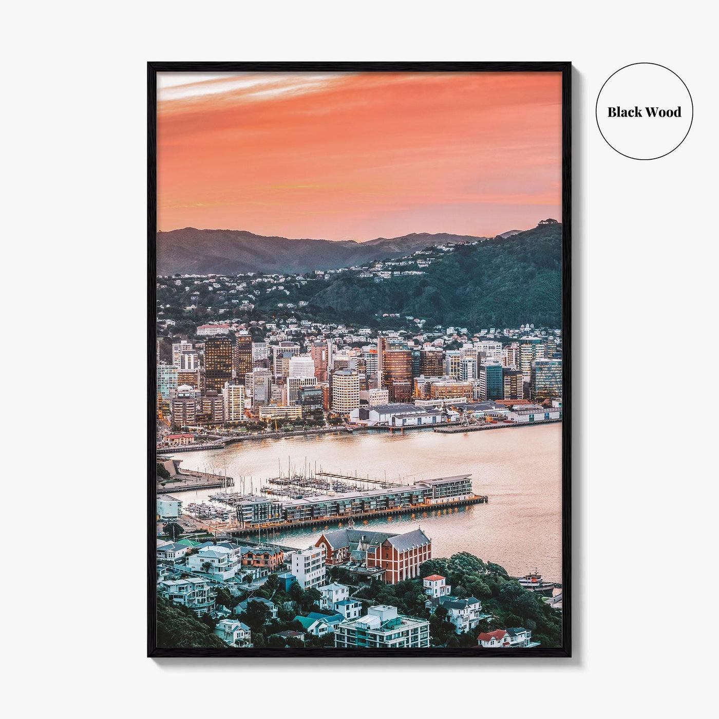 Wellington Fine Art Photo Print, Mount Victoria, New Zealand, Harbour, Wall Decor, Poster