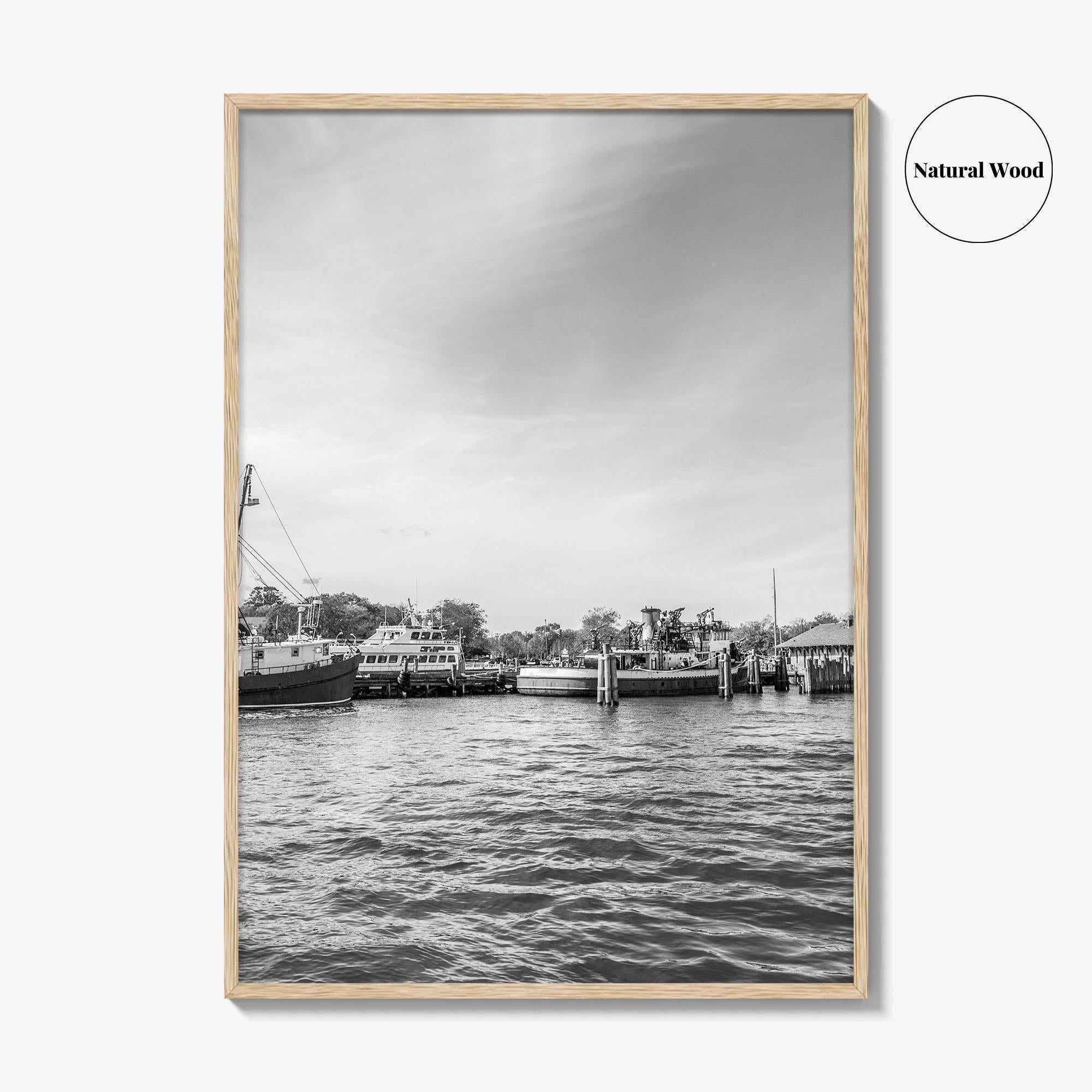 Greenport Black and White Fine Art Photo Print, Long Island New York NY Poster