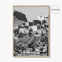 Kabul Black and White Fine Art Photo Print, Afghanistan City Wall Decor Poster