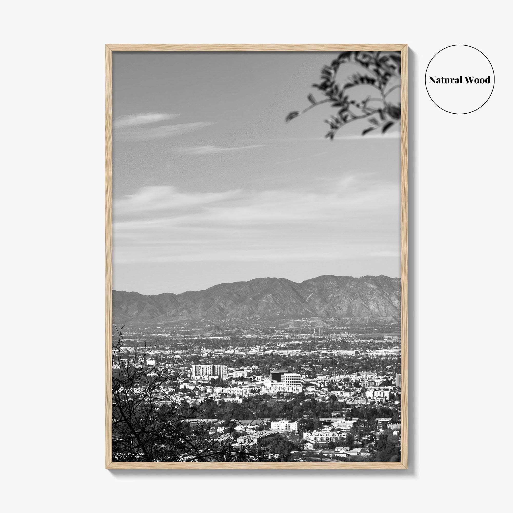 San Fernando Valley Black and White Fine Art Photo Print, Los Angeles Poster