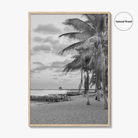 Isla Mujeres Black and White Fine Art Photo Print, Playa Norte, Mexico, Cancun Poster