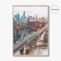 Williamsburg Bridge New York Fine Art Photo Print, Brooklyn, East River, Manhattan, NYC