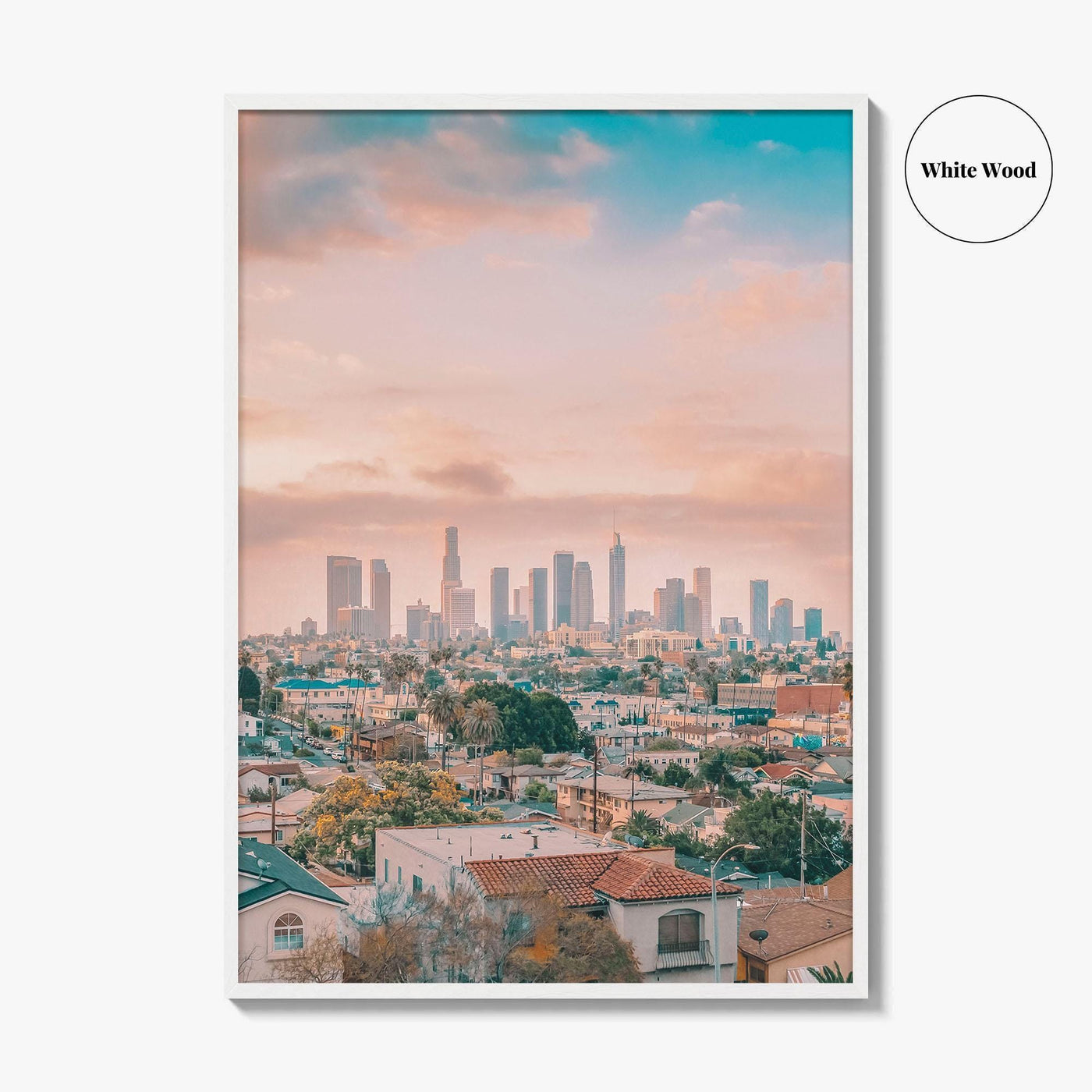 Los Angeles Skyline Fine Art Photo Print, Wall Poster, LA, California, USA