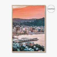 Wellington Fine Art Photo Print, Mount Victoria, New Zealand, Harbour, Wall Decor, Poster