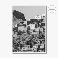 Kabul Black and White Fine Art Photo Print, Afghanistan City Wall Decor Poster