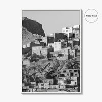 Kabul Black and White Fine Art Photo Print, Afghanistan City Wall Decor Poster