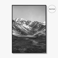 Denali National Park Black and White Fine Art Photo Print, Alaska, USA Poster