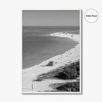 Siesta Key Black and White Fine Art Photo Print, Lido Beach, Sarasota Florida USA