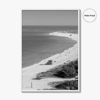 Siesta Key Black and White Fine Art Photo Print, Lido Beach, Sarasota Florida USA