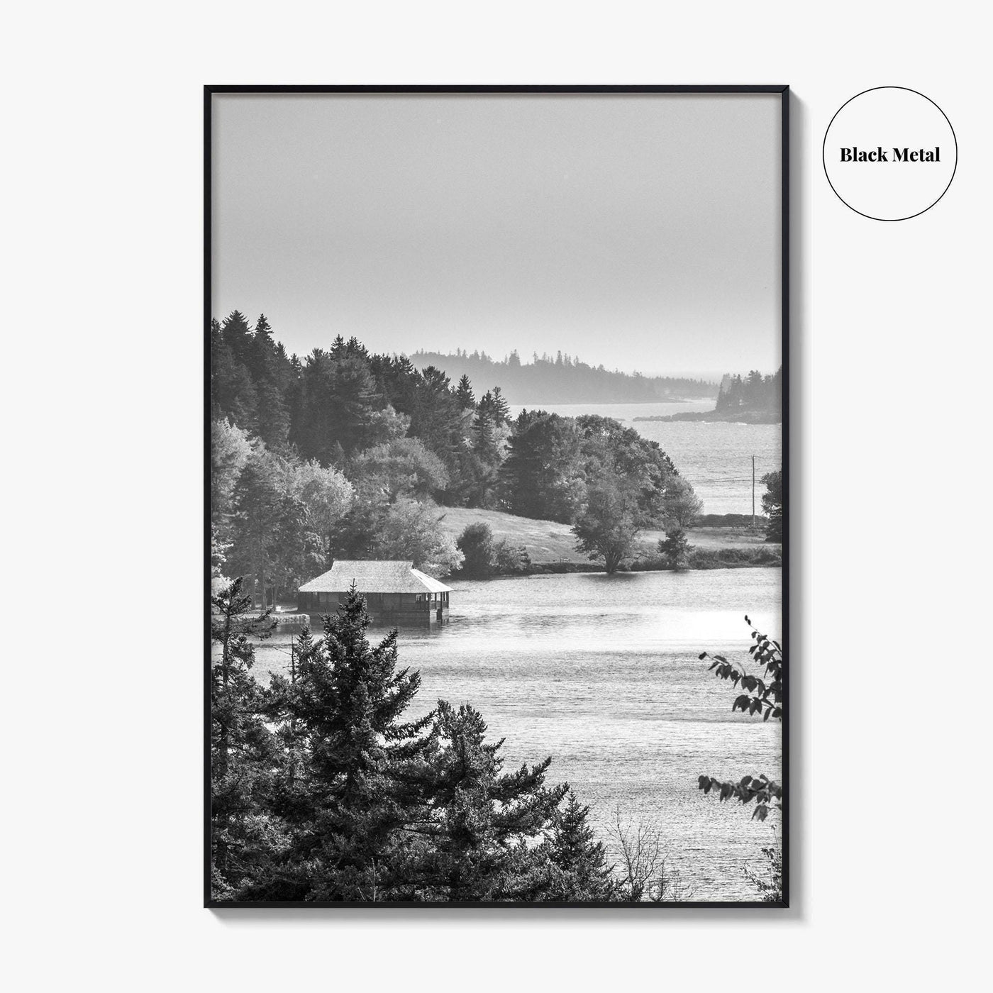 Acadia National Park Black and White Fine Art Photo Print, Bar Harbor Maine Poster