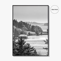 Acadia National Park Black and White Fine Art Photo Print, Bar Harbor Maine Poster