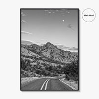 Davis Mountains Black and White Fine Art Photo Print, Fort Davis Texas Panoramic